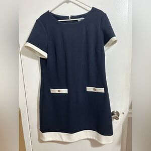 Tommy Hilfiger Elegant Navy and White Women's Dress‎